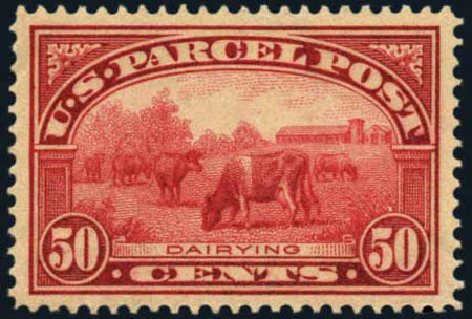 Value of US Stamp Scott #Q10 - 50c 1913 Parcel Post. Harmer-Schau Auction Galleries, May 2012, Sale 93, Lot 490