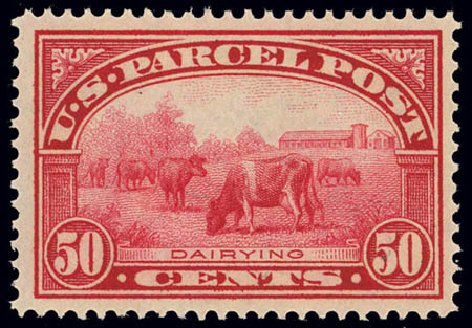 Price of US Stamps Scott Catalogue # Q10: 1913 50c Parcel Post. Daniel Kelleher Auctions, Feb 2013, Sale 634, Lot 440