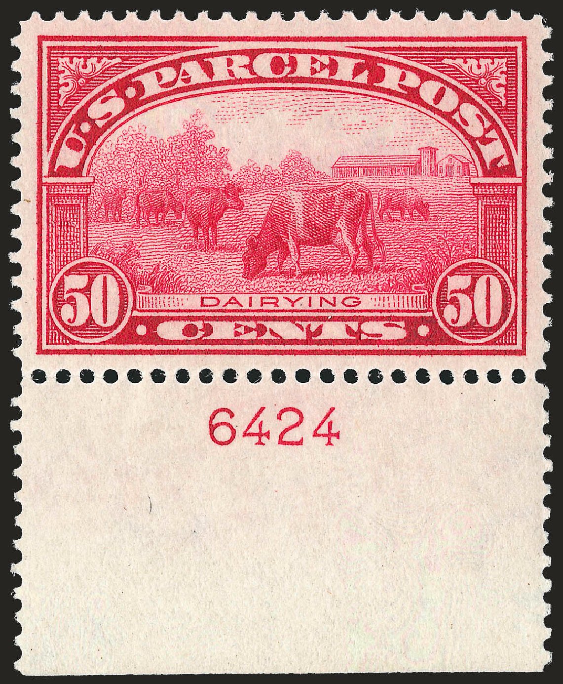Cost of US Stamps Scott Catalogue #Q10 - 1913 50c Parcel Post. Robert Siegel Auction Galleries, Dec 2008, Sale 967, Lot 5180