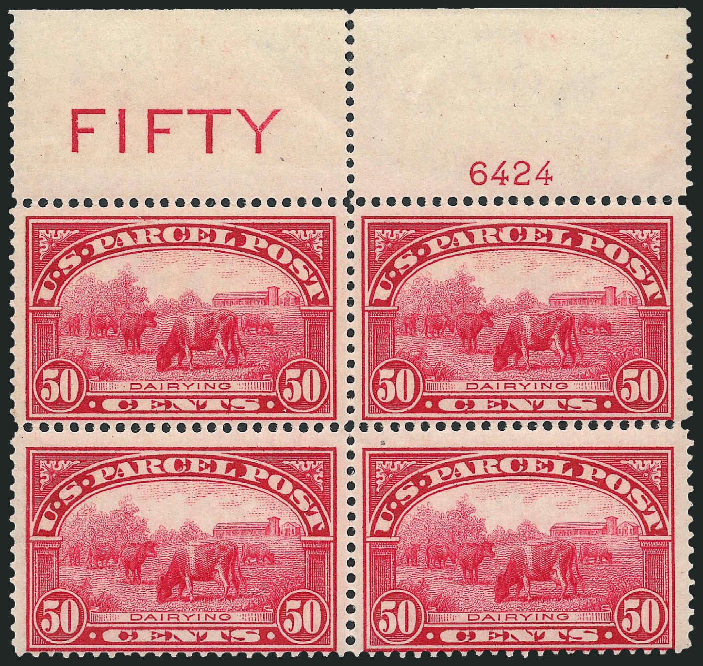 US Stamps Prices Scott Cat. # Q10 - 1913 50c Parcel Post. Robert Siegel Auction Galleries, Apr 2009, Sale 971, Lot 2180