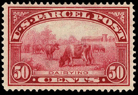 US Stamps Values Scott Catalog # Q10: 1913 50c Parcel Post. Cherrystone Auctions, Nov 2009, Sale 200911, Lot 3171