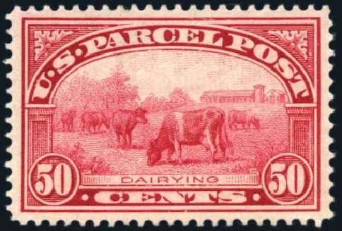 US Stamp Prices Scott Catalog # Q10: 50c 1913 Parcel Post. Harmer-Schau Auction Galleries, Jun 2008, Sale 78, Lot 1791