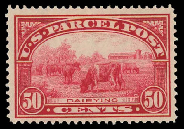 Cost of US Stamp Scott Cat. #Q10 - 50c 1913 Parcel Post. Daniel Kelleher Auctions, Oct 2011, Sale 626, Lot 631