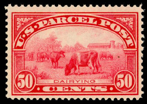 Prices of US Stamp Scott Cat. # Q10 - 1913 50c Parcel Post. Daniel Kelleher Auctions, Mar 2013, Sale 635, Lot 801