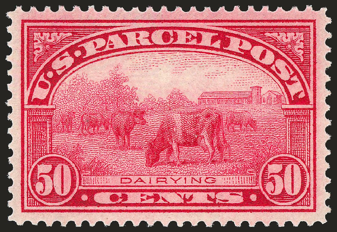 Costs of US Stamps Scott Cat. #Q10: 50c 1913 Parcel Post. Robert Siegel Auction Galleries, Dec 2008, Sale 967, Lot 5181