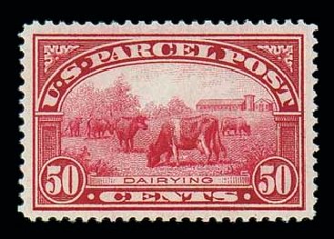 US Stamp Prices Scott Catalog # Q10 - 1913 50c Parcel Post. Matthew Bennett International, Jun 2007, Sale 319, Lot 1764
