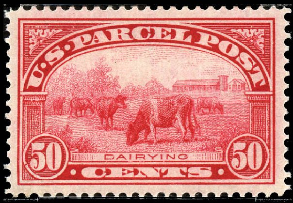 US Stamps Values Scott # Q10: 1913 50c Parcel Post. Matthew Bennett International, Sep 2011, Sale 338, Lot 2074
