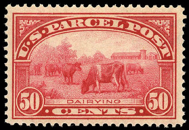 Price of US Stamps Scott #Q10: 1913 50c Parcel Post. Matthew Bennett International, May 2014, Sale 350, Lot 715