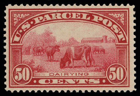 US Stamps Prices Scott Cat. # Q10 - 1913 50c Parcel Post. H.R. Harmer, May 2014, Sale 3005, Lot 1435