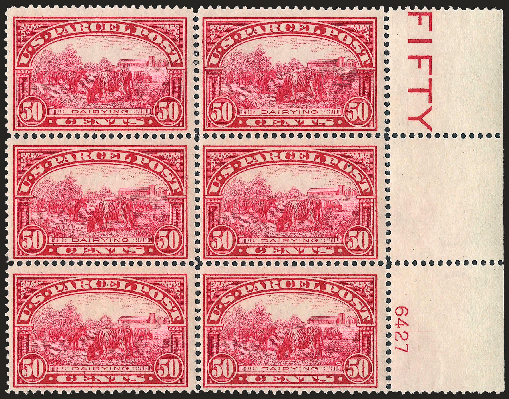 US Stamp Price Scott # Q10: 50c 1913 Parcel Post. Robert Siegel Auction Galleries, Apr 2009, Sale 971, Lot 2185