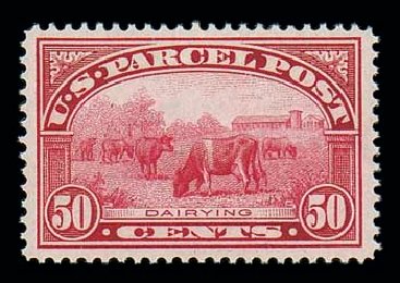Costs of US Stamp Scott # Q10 - 50c 1913 Parcel Post. Matthew Bennett International, Jun 2007, Sale 319, Lot 1762