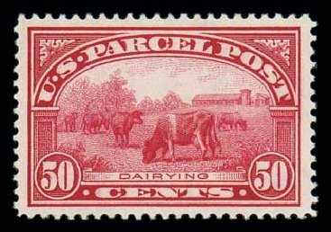 Price of US Stamp Scott # Q10: 1913 50c Parcel Post. Matthew Bennett International, Oct 2007, Sale 322, Lot 2332