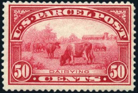 US Stamp Price Scott Catalogue # Q10: 1913 50c Parcel Post. Harmer-Schau Auction Galleries, Apr 2009, Sale 81, Lot 642