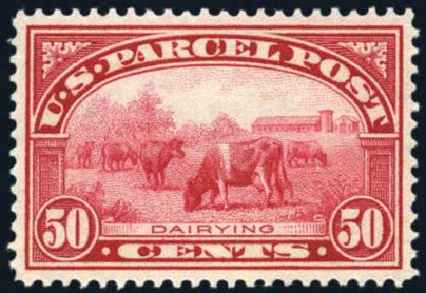 US Stamp Value Scott # Q10: 1913 50c Parcel Post. Harmer-Schau Auction Galleries, Aug 2011, Sale 90, Lot 1852