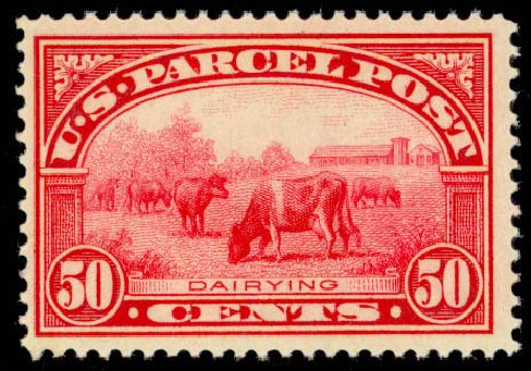 US Stamps Values Scott Catalog Q10 - 50c 1913 Parcel Post. Daniel Kelleher Auctions, Mar 2013, Sale 635, Lot 802