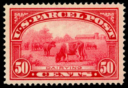 Prices of US Stamps Scott Cat. Q10 - 1913 50c Parcel Post. Daniel Kelleher Auctions, May 2014, Sale 653, Lot 2333