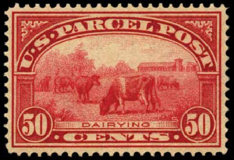 Prices of US Stamps Scott Catalog Q10: 50c 1913 Parcel Post. Harmer-Schau Auction Galleries, Feb 2012, Sale 92, Lot 1366