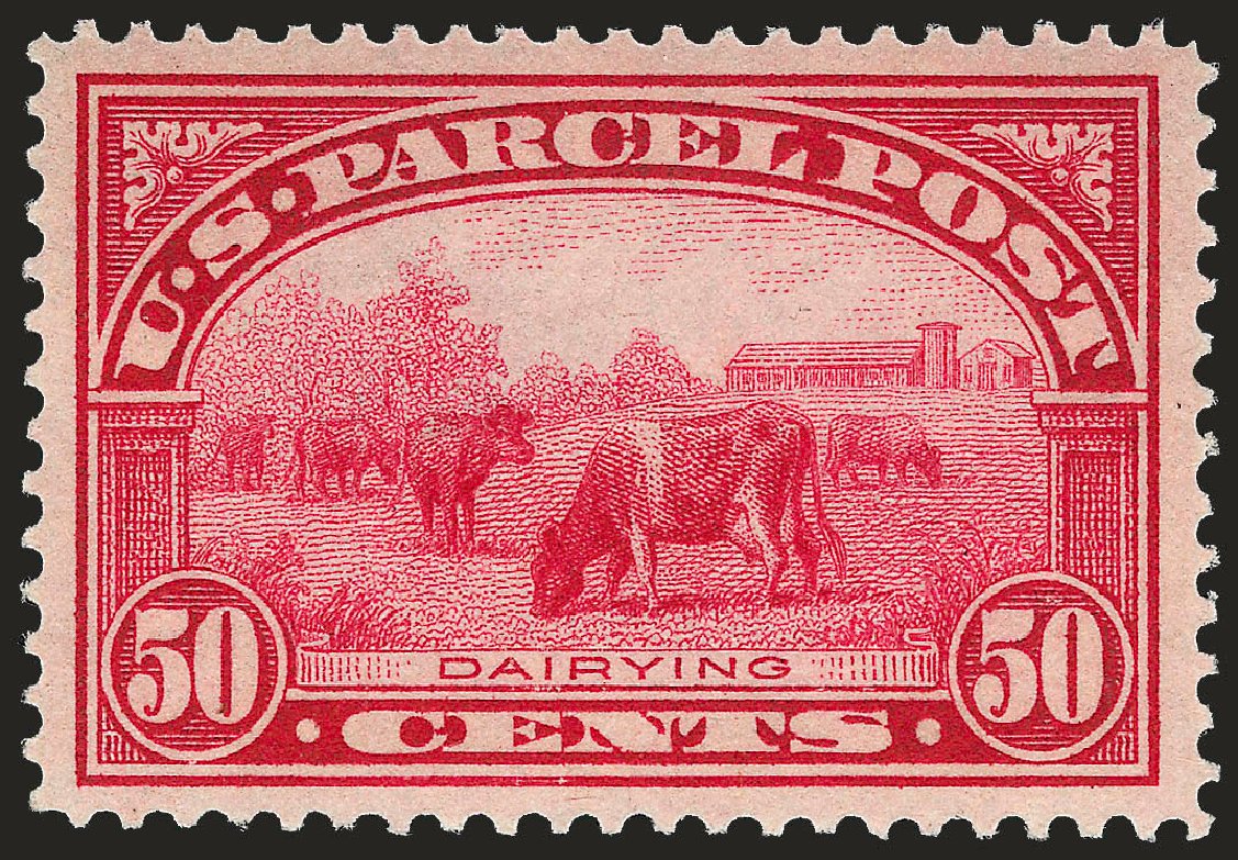 Value of US Stamps Scott Cat. #Q10 - 1913 50c Parcel Post. Robert Siegel Auction Galleries, Sep 2009, Sale 968B, Lot 876