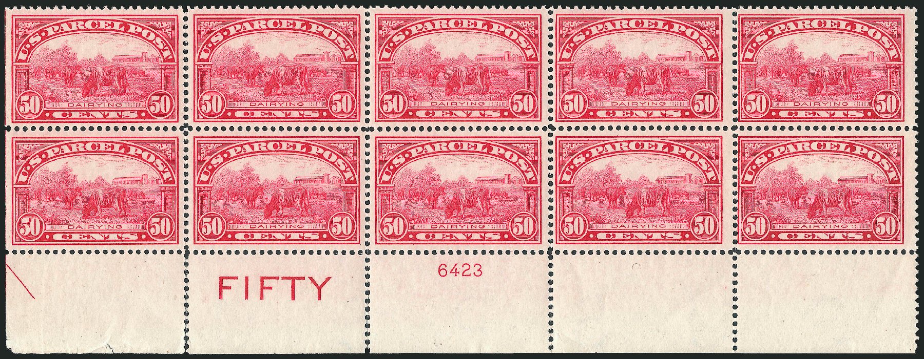 US Stamps Prices Scott Catalogue # Q10 - 50c 1913 Parcel Post. Robert Siegel Auction Galleries, Apr 2009, Sale 971, Lot 2176