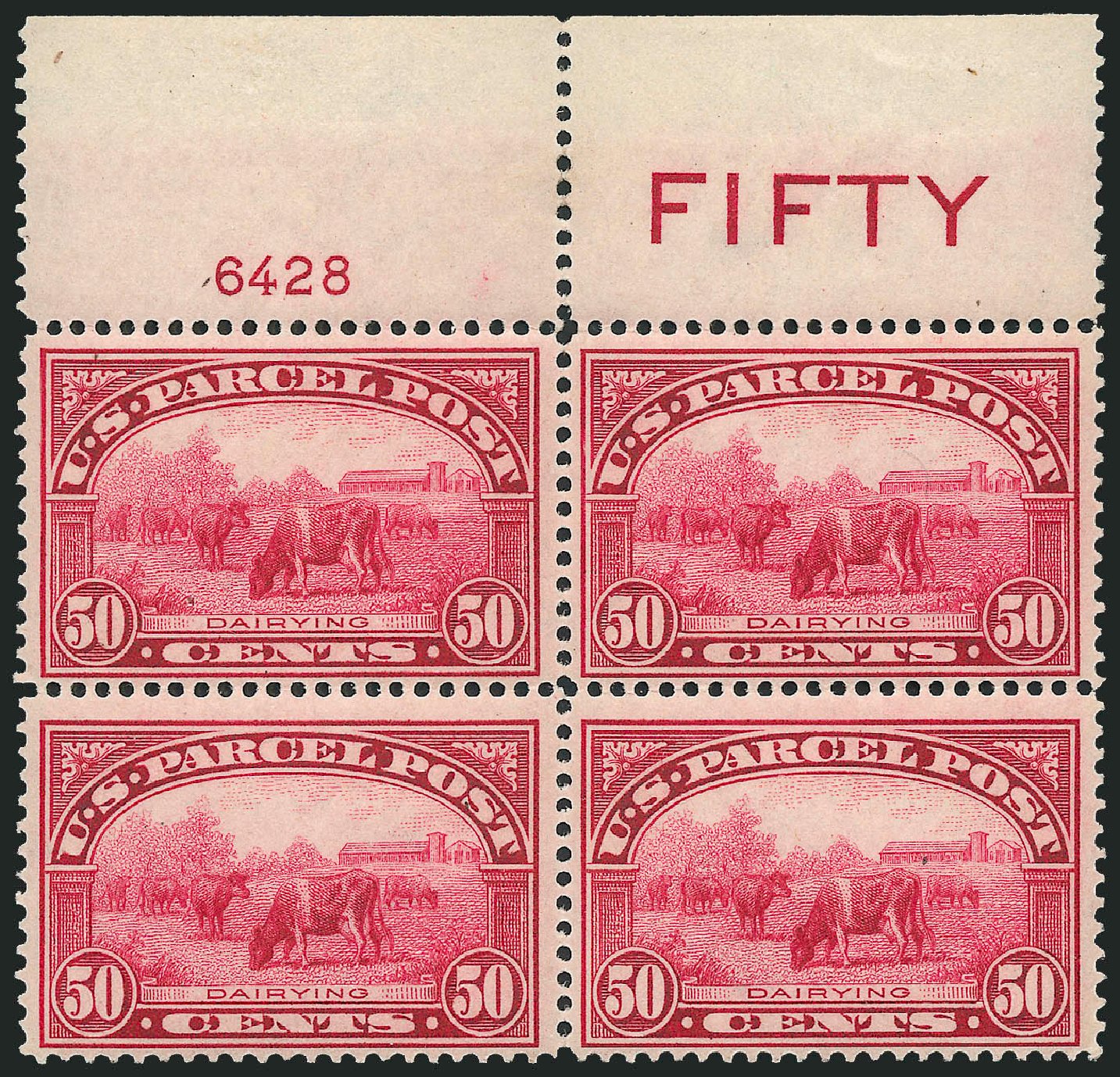 US Stamps Value Scott Catalog # Q10: 1913 50c Parcel Post. Robert Siegel Auction Galleries, Apr 2009, Sale 971, Lot 2186