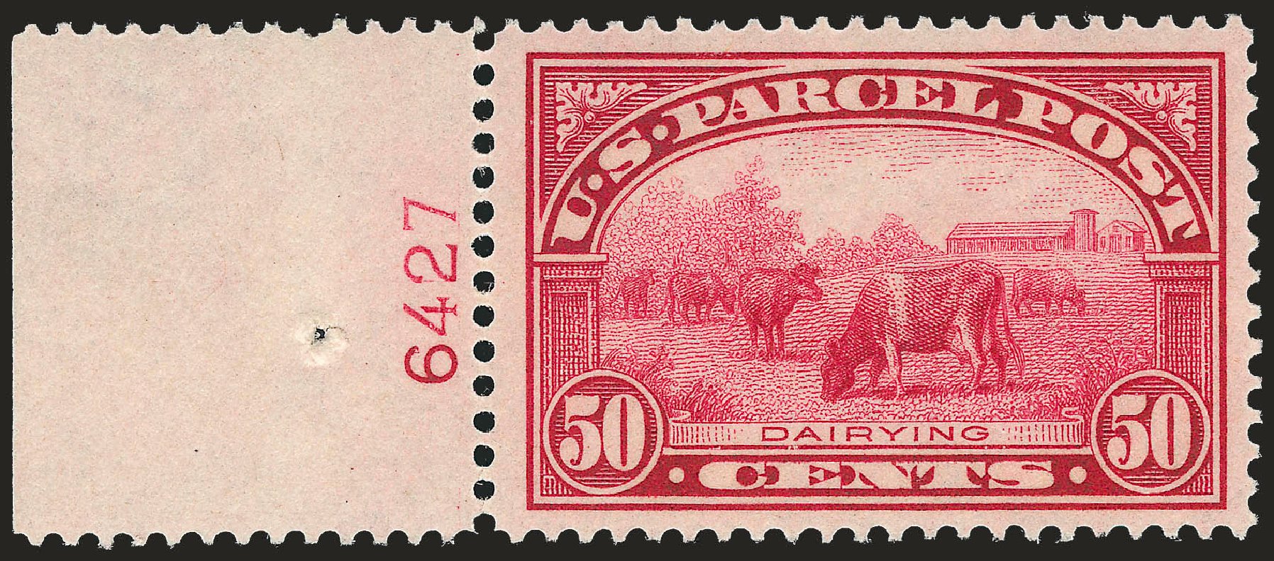 Values of US Stamp Scott Cat. #Q10 - 50c 1913 Parcel Post. Robert Siegel Auction Galleries, Jun 2010, Sale 992, Lot 2666