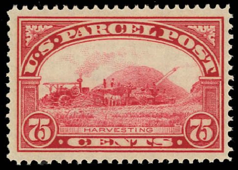 Value of US Stamp Scott # Q11: 75c 1913 Parcel Post. Daniel Kelleher Auctions, Jul 2011, Sale 625, Lot 1197