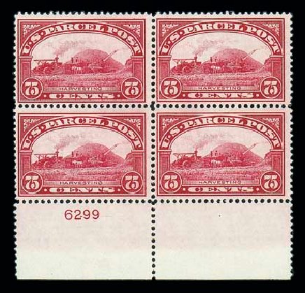 US Stamps Values Scott Cat. Q11 - 1913 75c Parcel Post. Matthew Bennett International, Jun 2007, Sale 319, Lot 1768