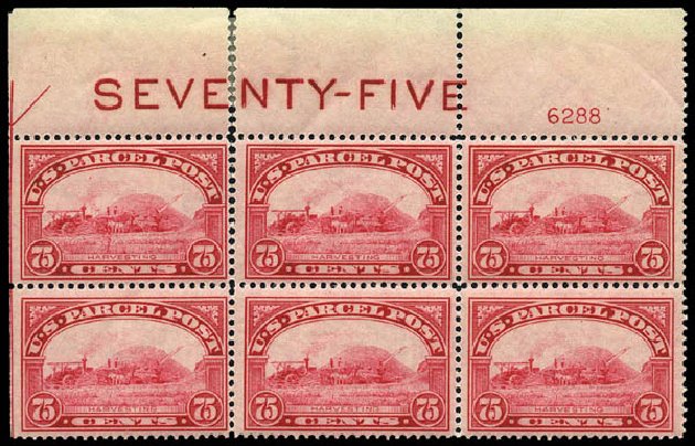 Cost of US Stamp Scott Cat. Q11: 75c 1913 Parcel Post. Matthew Bennett International, May 2014, Sale 350, Lot 718