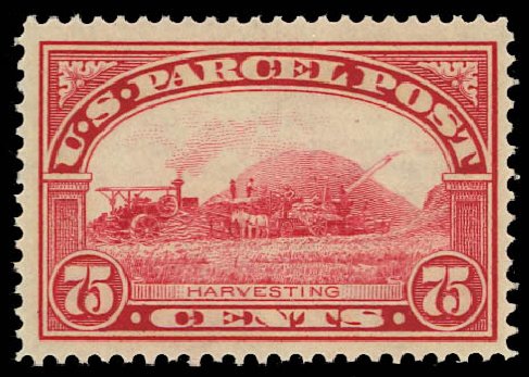 US Stamp Values Scott Catalogue Q11: 1913 75c Parcel Post. Daniel Kelleher Auctions, Jul 2011, Sale 625, Lot 1198