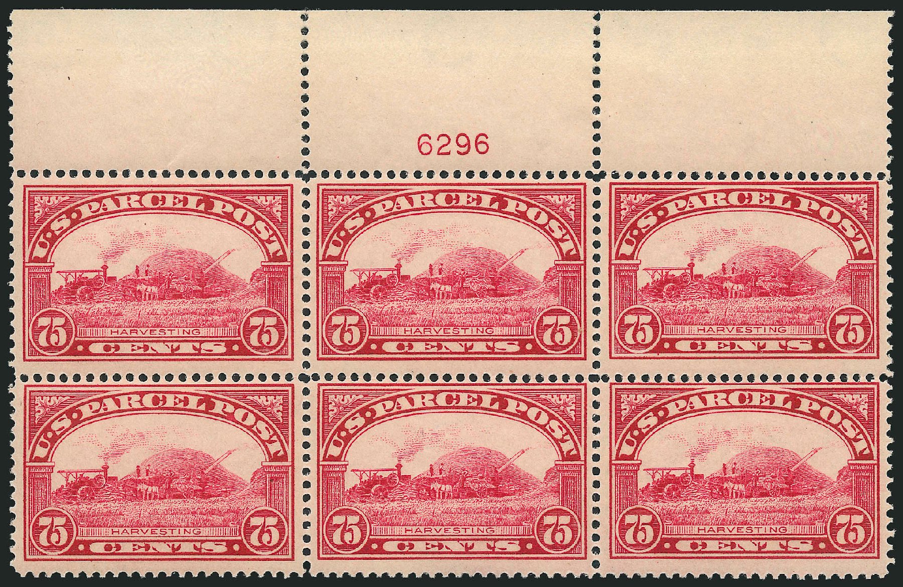 US Stamp Value Scott Catalogue # Q11: 75c 1913 Parcel Post. Robert Siegel Auction Galleries, Apr 2009, Sale 971, Lot 2198