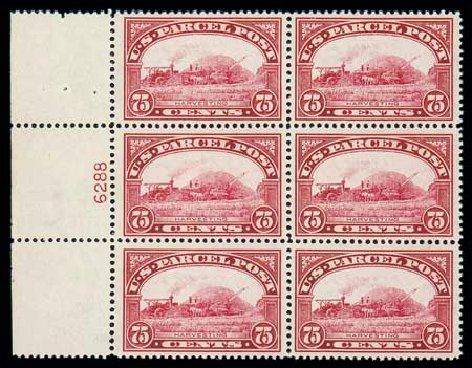 Cost of US Stamp Scott Cat. Q11: 75c 1913 Parcel Post. Matthew Bennett International, Dec 2007, Sale 324, Lot 1251