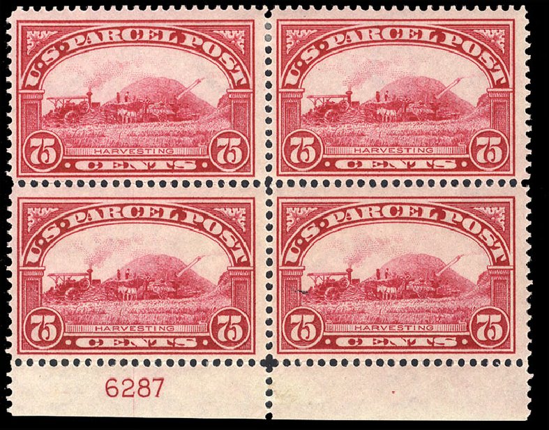 Prices of US Stamps Scott Catalogue Q11: 1913 75c Parcel Post. Cherrystone Auctions, May 2013, Sale 201305, Lot 161
