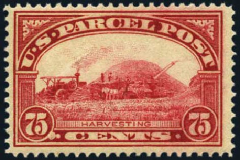 US Stamps Values Scott Q11: 1913 75c Parcel Post. Harmer-Schau Auction Galleries, May 2012, Sale 93, Lot 491