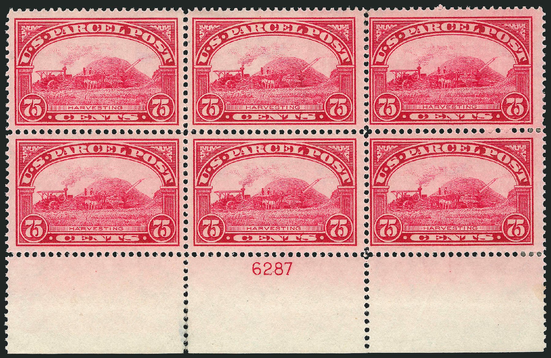 Costs of US Stamp Scott Catalogue # Q11: 75c 1913 Parcel Post. Robert Siegel Auction Galleries, Jul 2014, Sale 1077, Lot 481