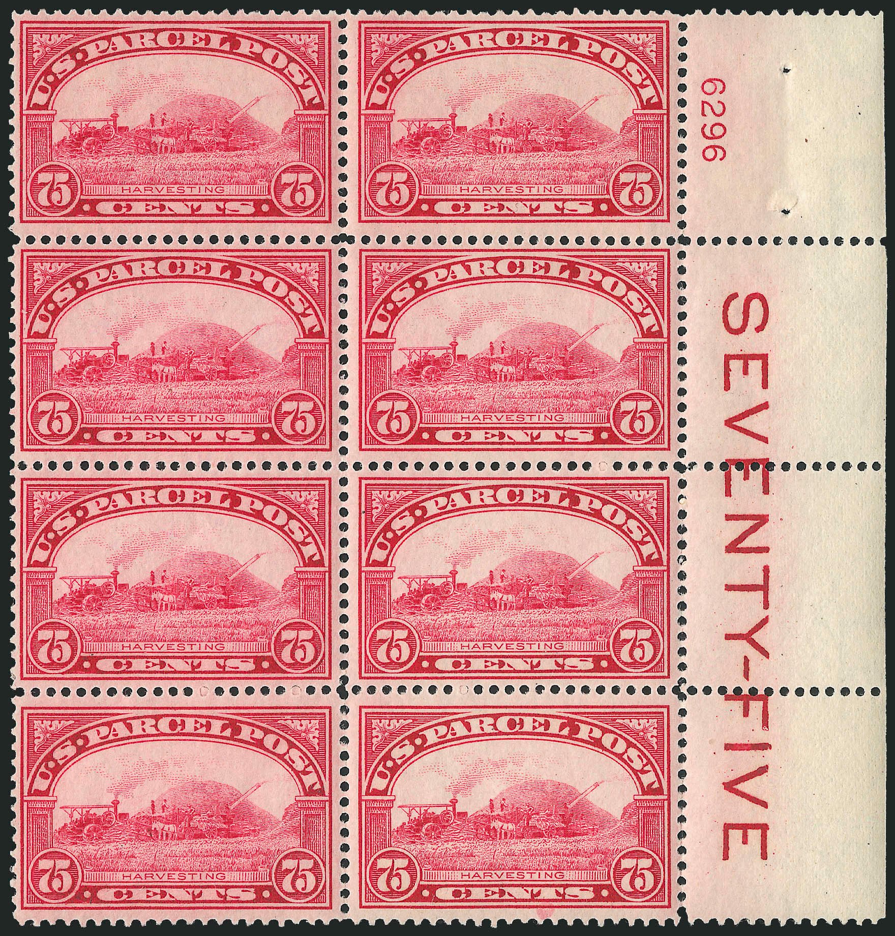 US Stamps Value Scott # Q11 - 1913 75c Parcel Post. Robert Siegel Auction Galleries, Apr 2009, Sale 971, Lot 2211