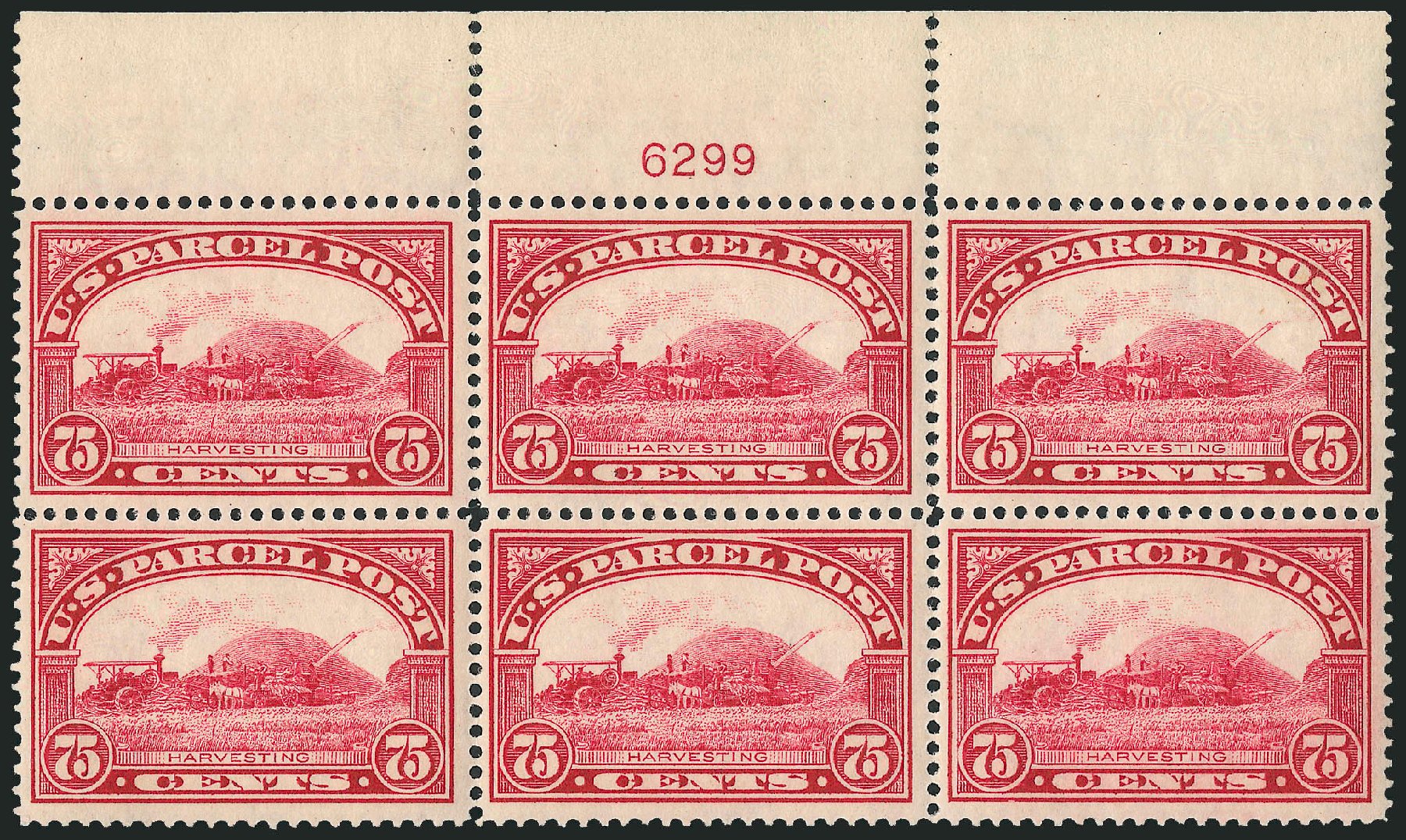 US Stamps Values Scott Cat. # Q11 - 1913 75c Parcel Post. Robert Siegel Auction Galleries, Sep 2009, Sale 976, Lot 2361