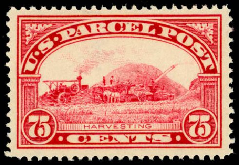 Price of US Stamps Scott Cat. #Q11 - 1913 75c Parcel Post. Daniel Kelleher Auctions, May 2014, Sale 653, Lot 2334