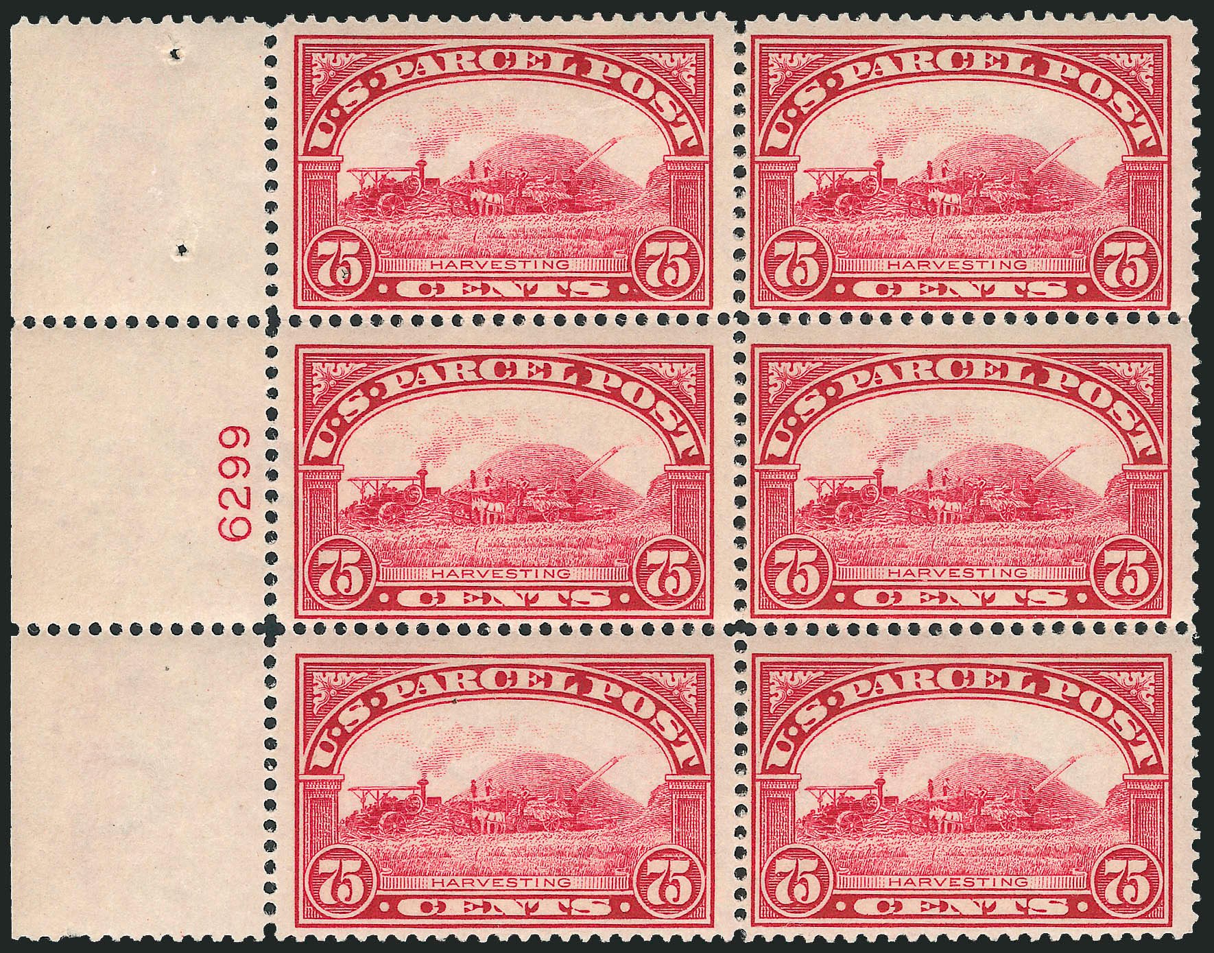 US Stamps Value Scott Catalogue # Q11 - 1913 75c Parcel Post. Robert Siegel Auction Galleries, Apr 2009, Sale 971, Lot 2204