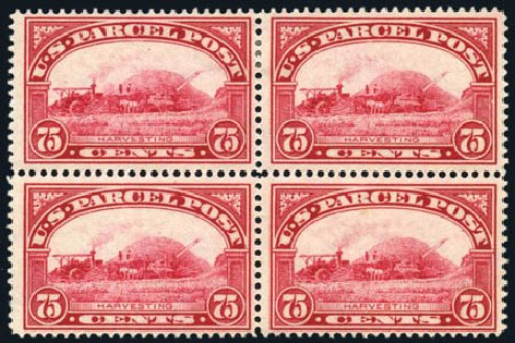 US Stamps Price Scott Cat. #Q11: 75c 1913 Parcel Post. Harmer-Schau Auction Galleries, Feb 2010, Sale 84, Lot 1855