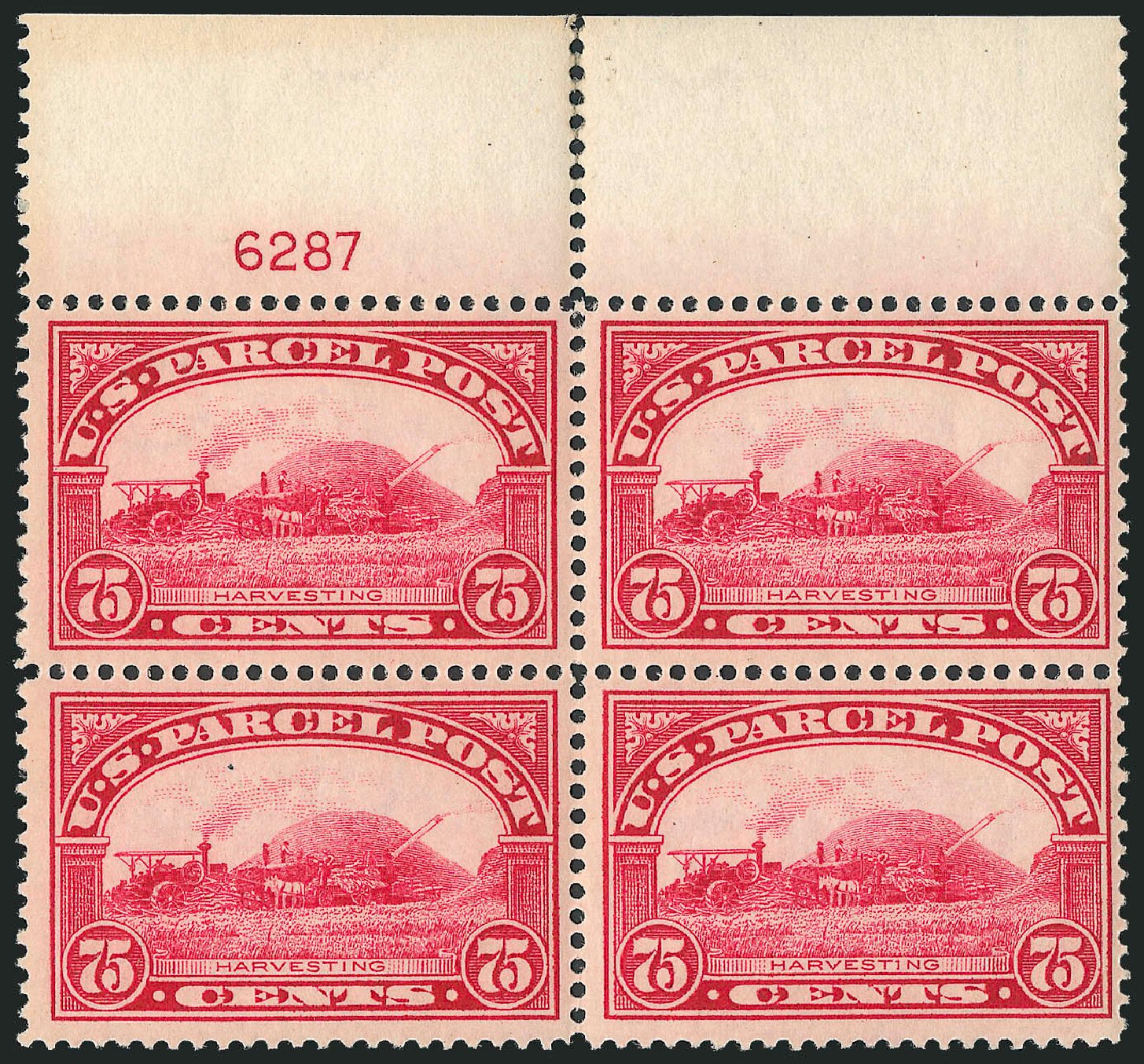 Costs of US Stamp Scott Catalogue # Q11: 1913 75c Parcel Post. Robert Siegel Auction Galleries, Oct 2011, Sale 1014, Lot 2445