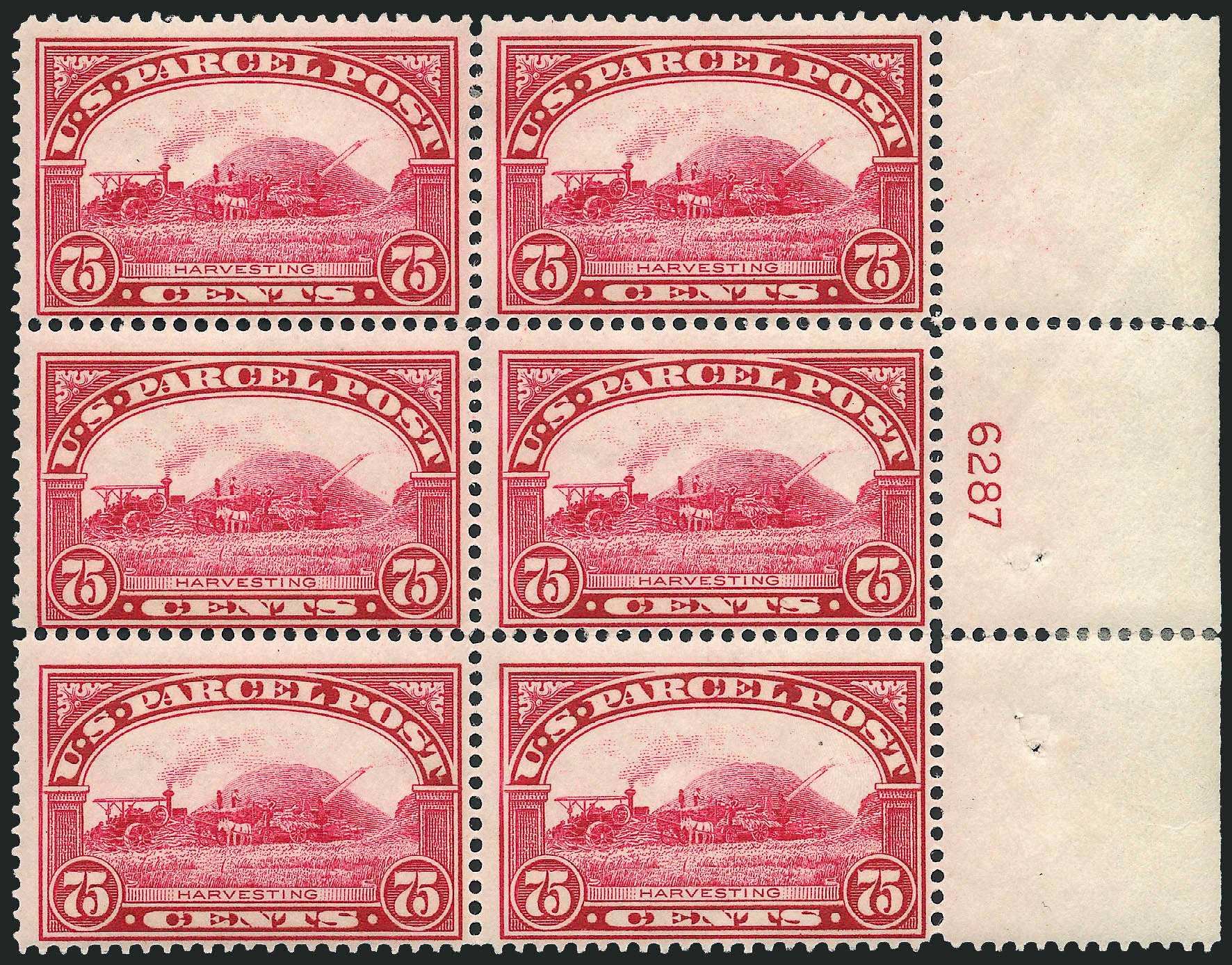 Costs of US Stamps Scott Catalogue #Q11 - 1913 75c Parcel Post. Robert Siegel Auction Galleries, Apr 2009, Sale 971, Lot 2192