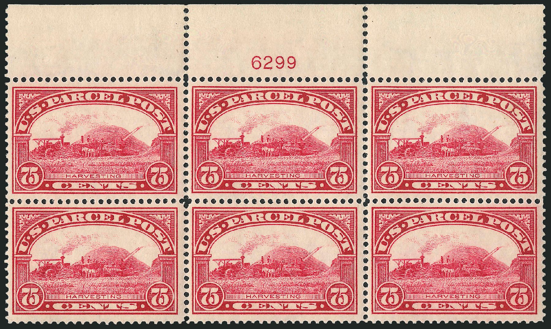 US Stamp Values Scott Catalog #Q11 - 75c 1913 Parcel Post. Robert Siegel Auction Galleries, Apr 2009, Sale 971, Lot 2202