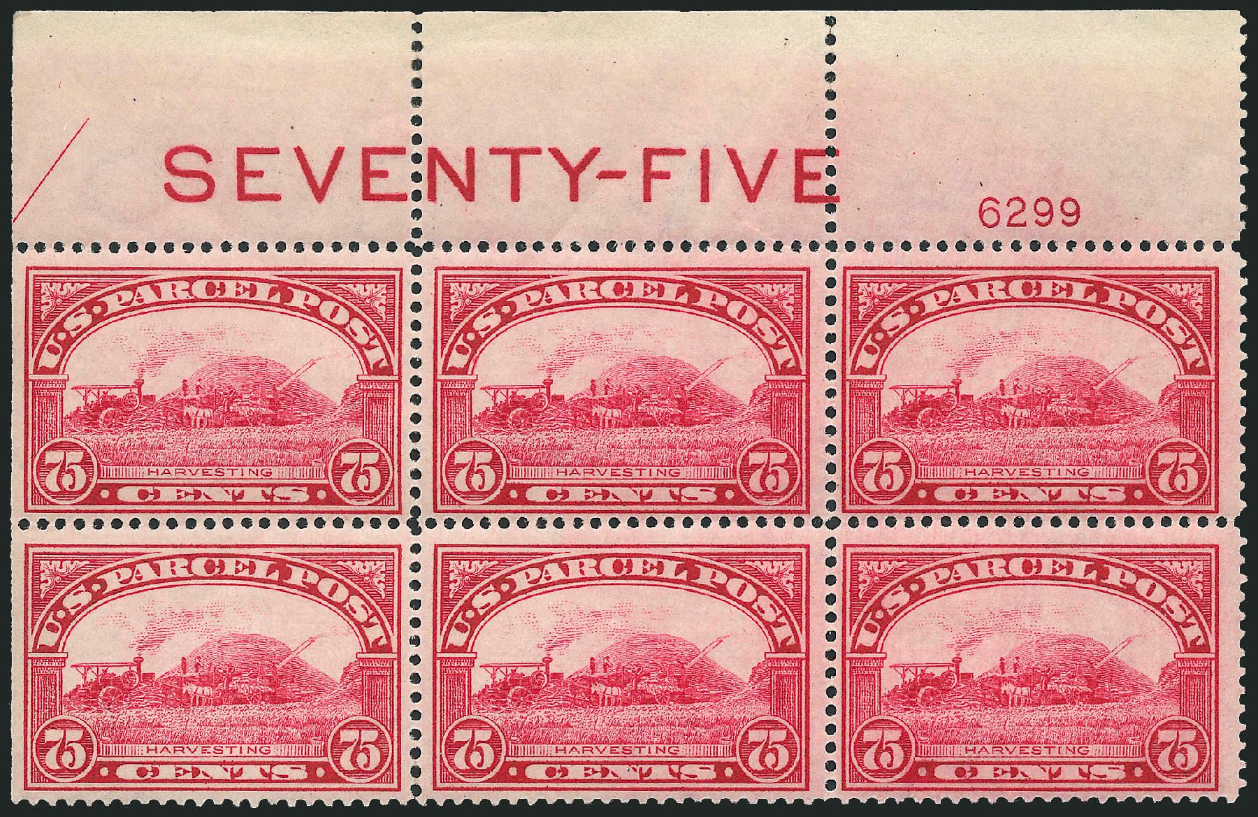 US Stamps Price Scott Cat. # Q11 - 75c 1913 Parcel Post. Robert Siegel Auction Galleries, Apr 2009, Sale 971, Lot 2212
