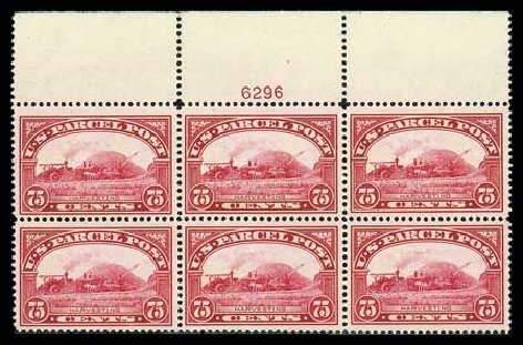Values of US Stamp Scott Catalog #Q11 - 1913 75c Parcel Post. Matthew Bennett International, Dec 2007, Sale 325, Lot 2553