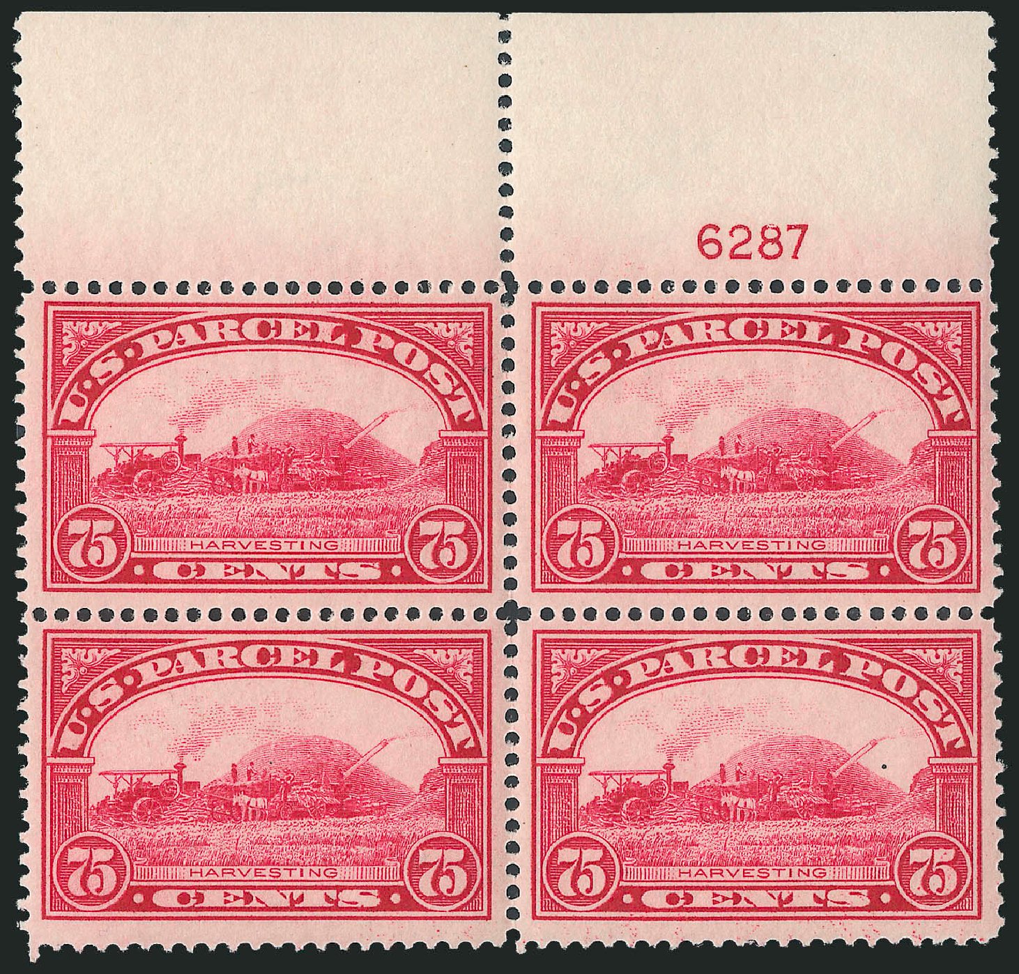 US Stamps Value Scott Catalogue # Q11: 75c 1913 Parcel Post. Robert Siegel Auction Galleries, Mar 2011, Sale 1007, Lot 3093