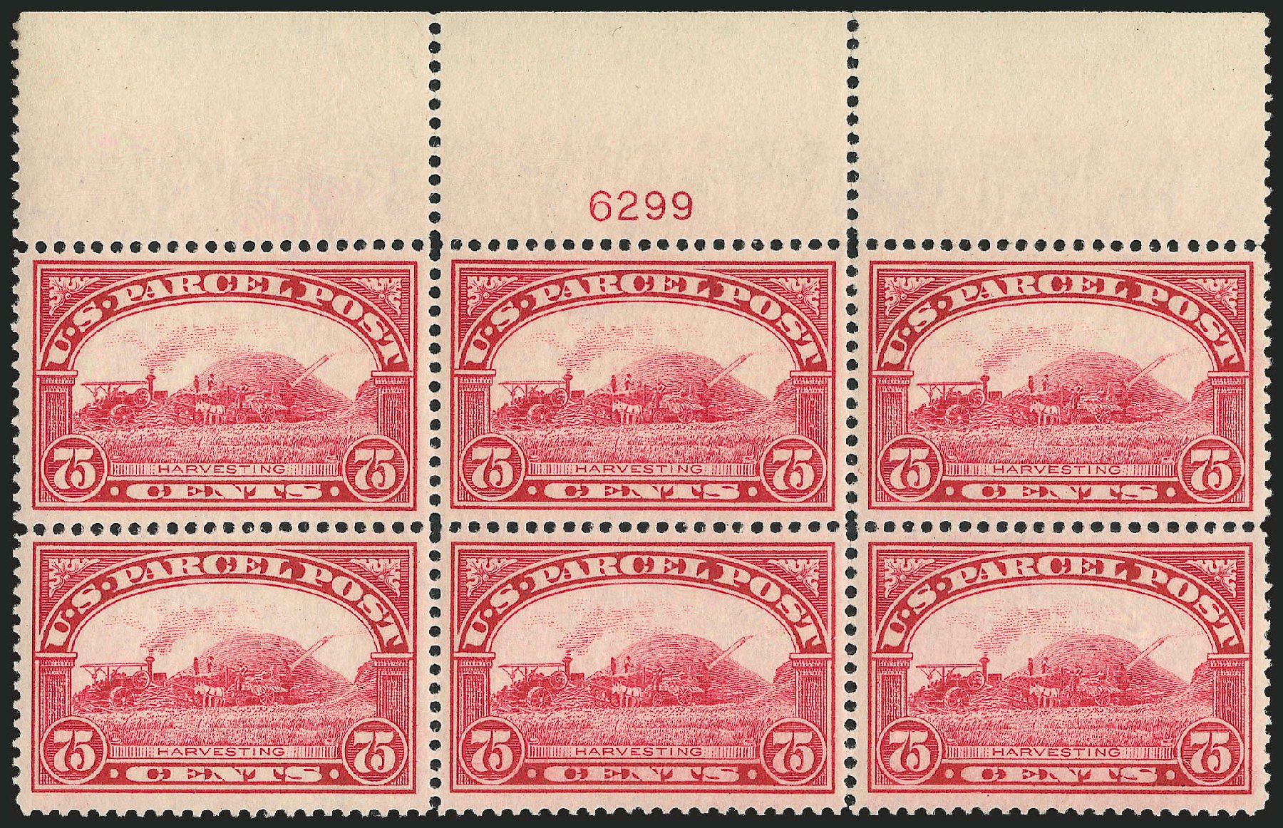 US Stamp Value Scott Catalogue Q11 - 1913 75c Parcel Post. Robert Siegel Auction Galleries, Apr 2010, Sale 984, Lot 1193
