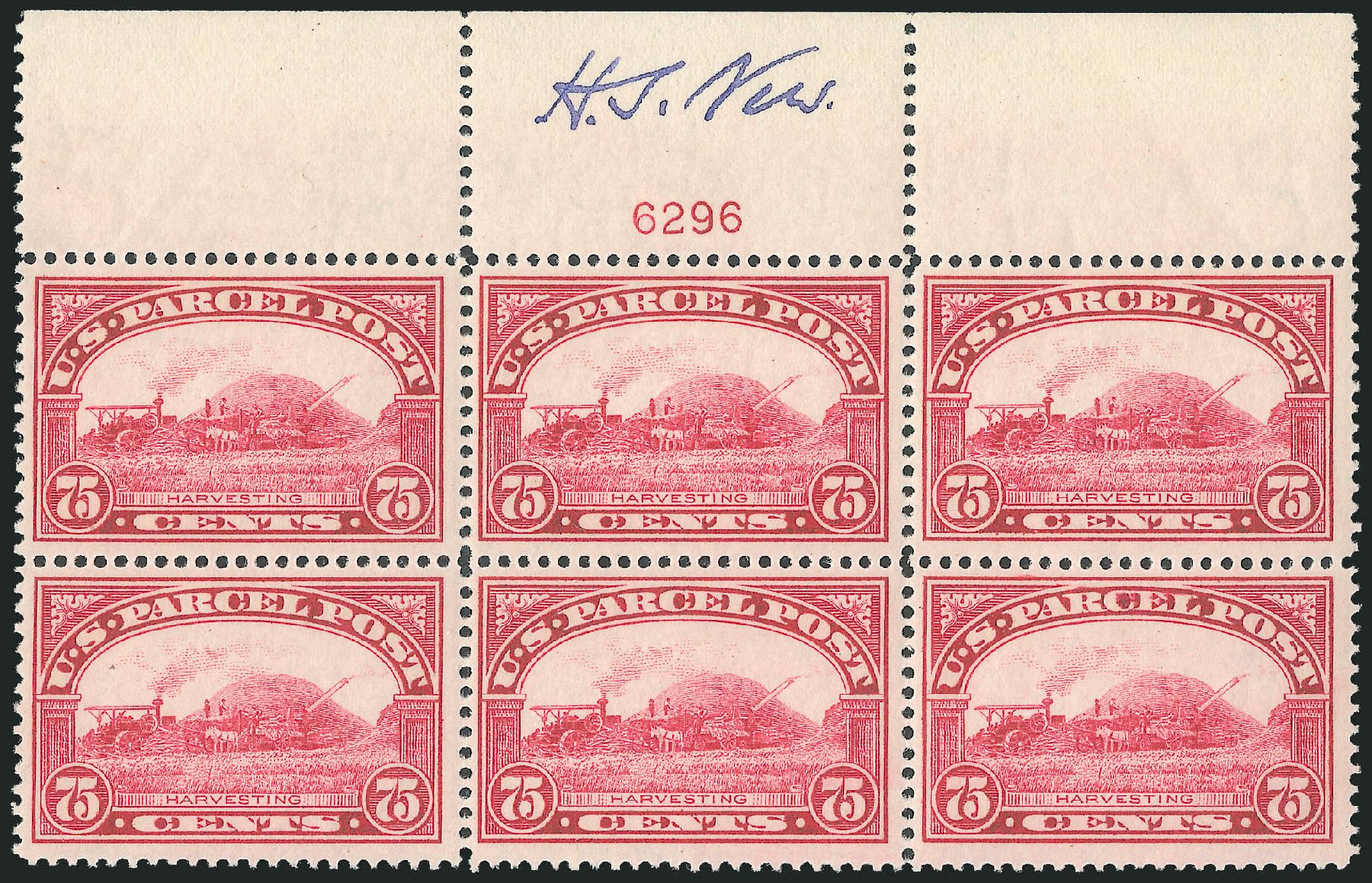 Prices of US Stamps Scott Catalog Q11 - 1913 75c Parcel Post. Robert Siegel Auction Galleries, Oct 2010, Sale 997, Lot 6363