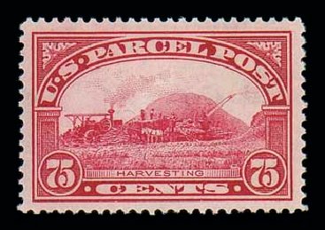 Costs of US Stamps Scott Catalogue #Q11: 75c 1913 Parcel Post. Matthew Bennett International, Jun 2007, Sale 319, Lot 1766