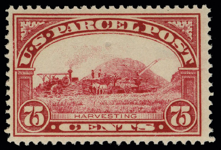Costs of US Stamps Scott Catalog # Q11 - 1913 75c Parcel Post. H.R. Harmer, May 2014, Sale 3005, Lot 1436