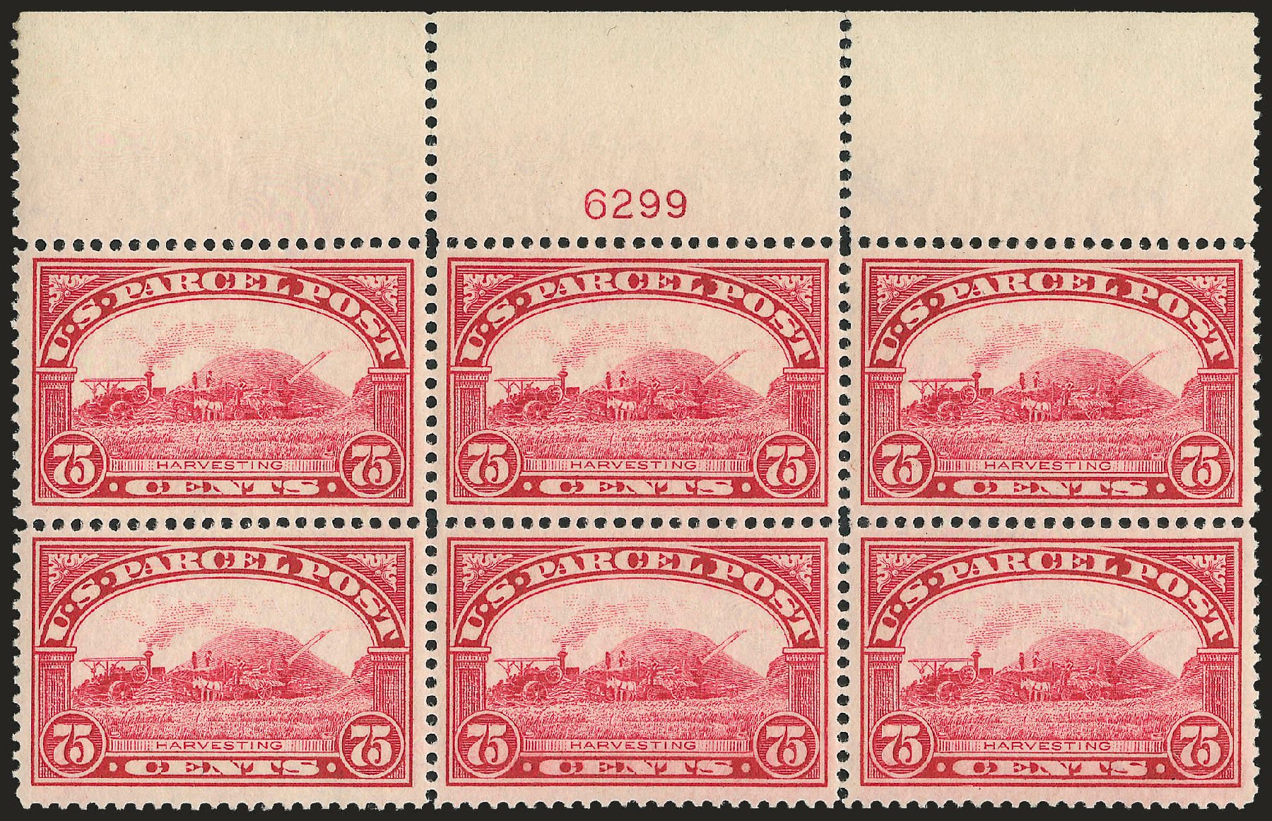 Costs of US Stamps Scott Catalogue Q11: 1913 75c Parcel Post. Robert Siegel Auction Galleries, Dec 2008, Sale 967, Lot 5186
